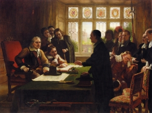 Charles_West_Cope_-_Oliver_Cromwell_and_His_Secretary_John_Milton,_Receiving_a_Deputation_Seeking_Aid_for_the_Swiss_Protestants